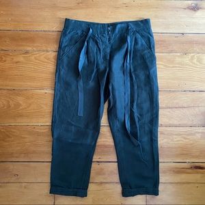 Aritzia Wilfred army green cropped pants, 2